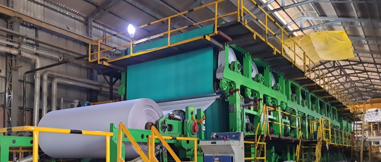 Writing and printing paper produced on a Rajshree paper machine
